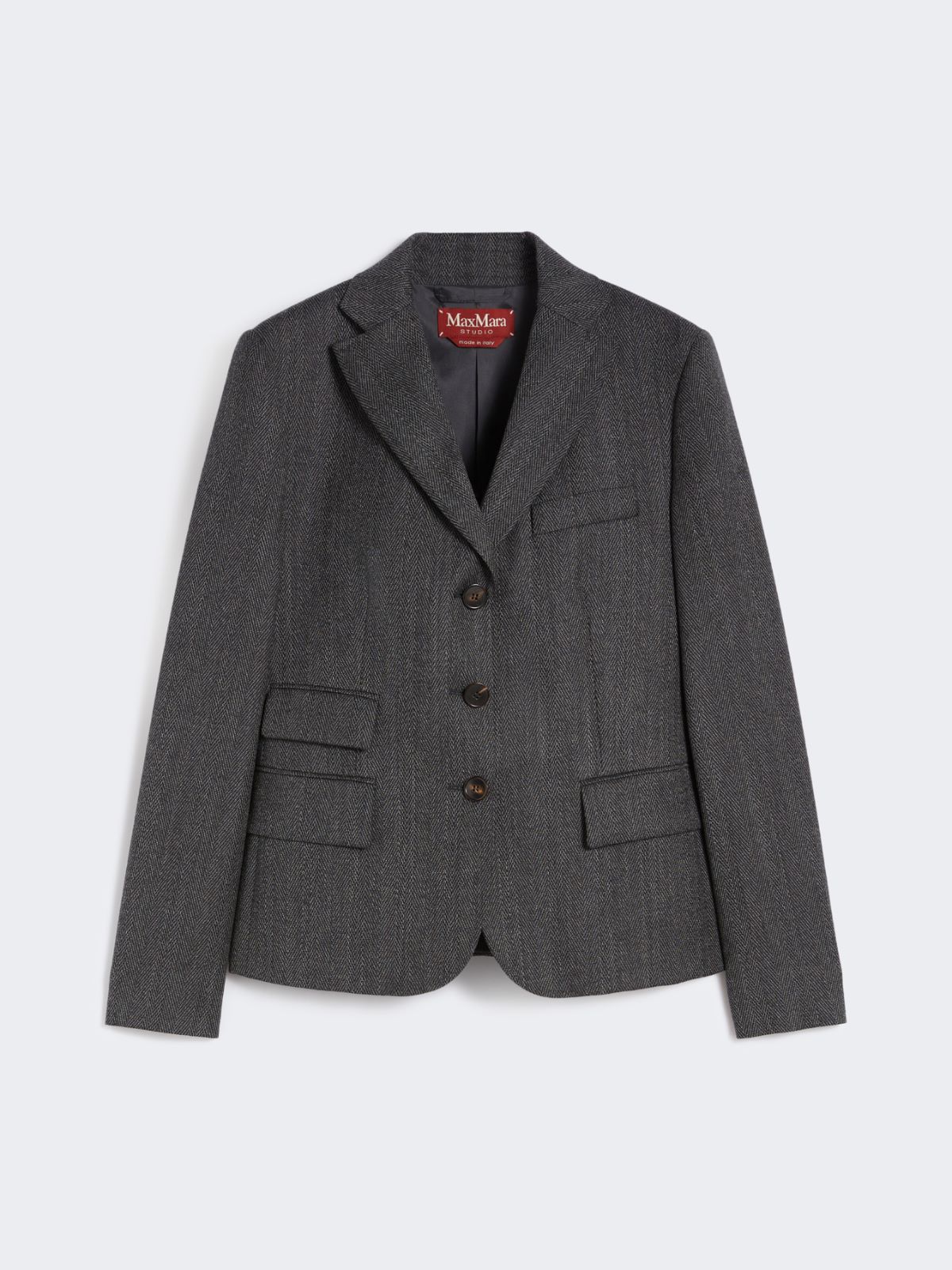 Flannel college jacket - DARK GREY - Max Mara - 9