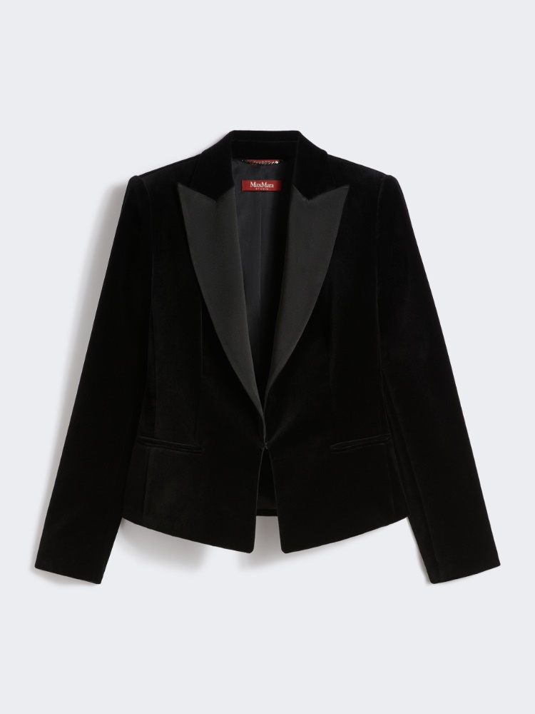 Velvet Tuxedo jacket - BLACK - Max Mara
