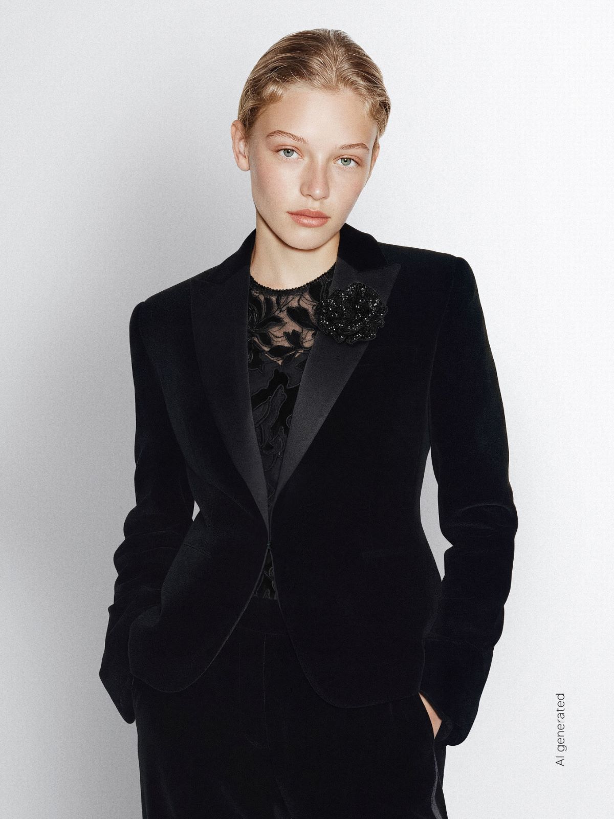 Velvet Tuxedo jacket - BLACK - Max Mara