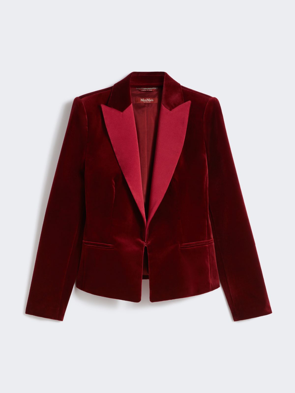 Velvet Tuxedo jacket - BORDEAUX - Max Mara - 9