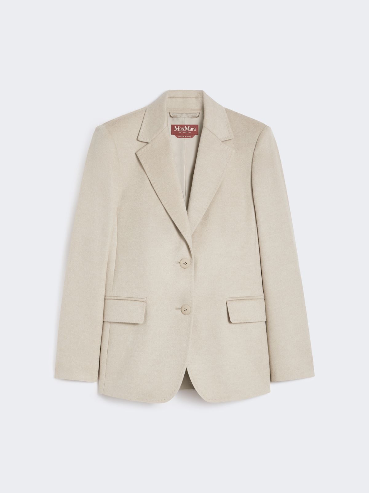 Single-breasted wool broadcloth blazer - BEIGE - Max Mara - 9