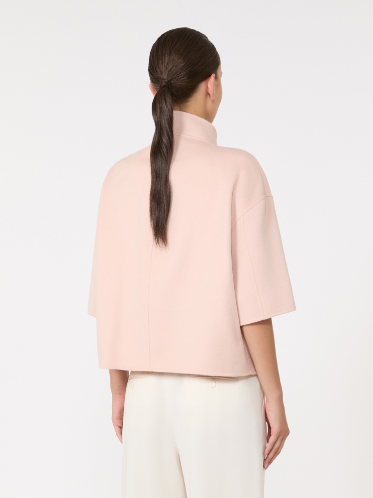 joie様→【MaxMara】新品未使用タグ付★マックスマーラシルクフリル長袖ブ ドレッタ] ウール カシミヤ シルク ダブルフェイス ジャケット