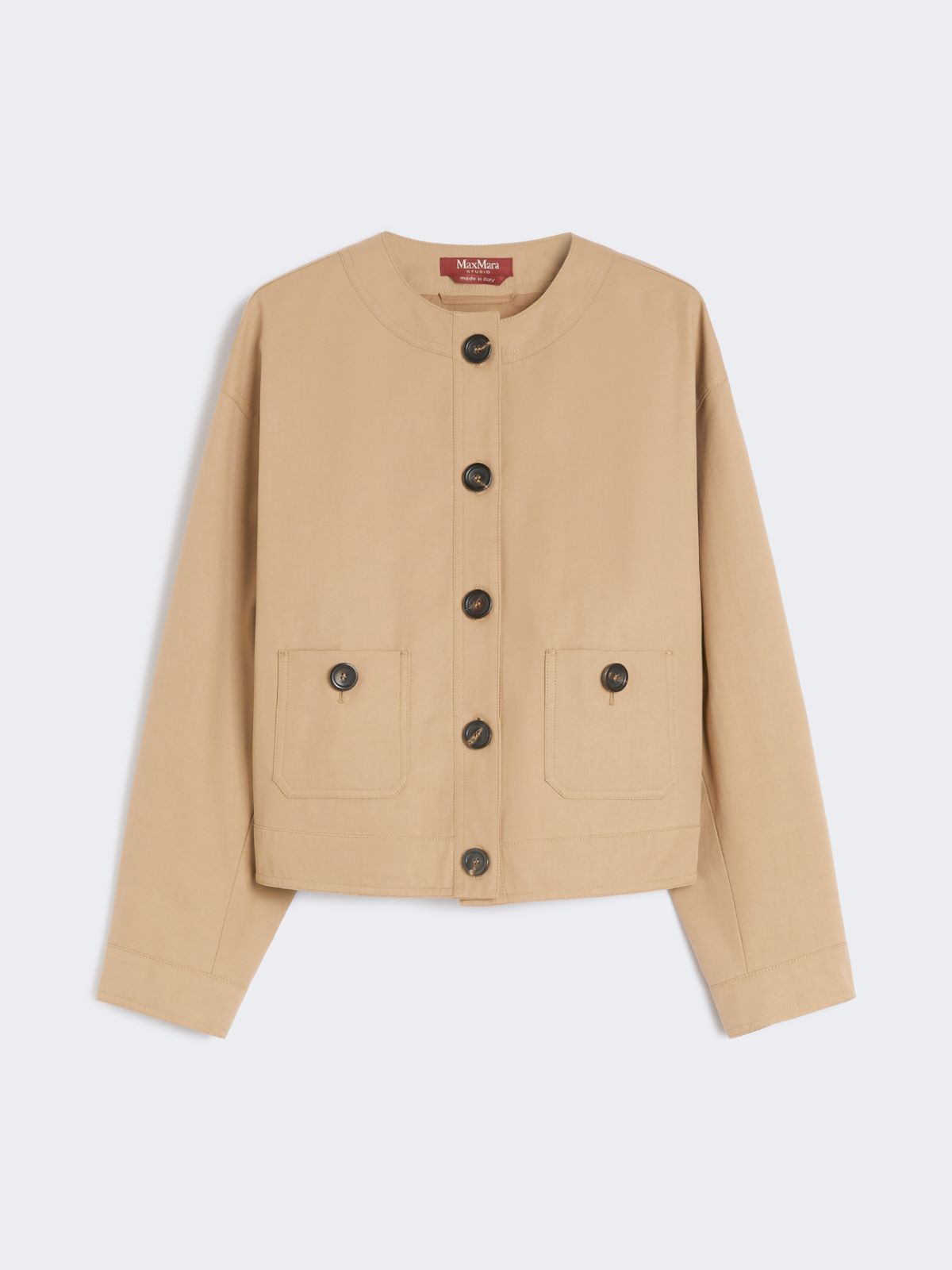 Cotton twill bomber jacket - CAMEL - Max Mara - 8