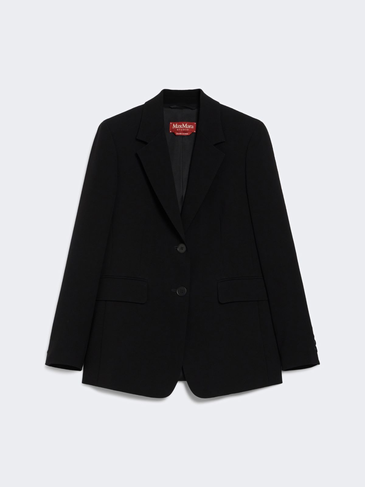 Single-breasted cady blazer - BLACK - Max Mara - 8