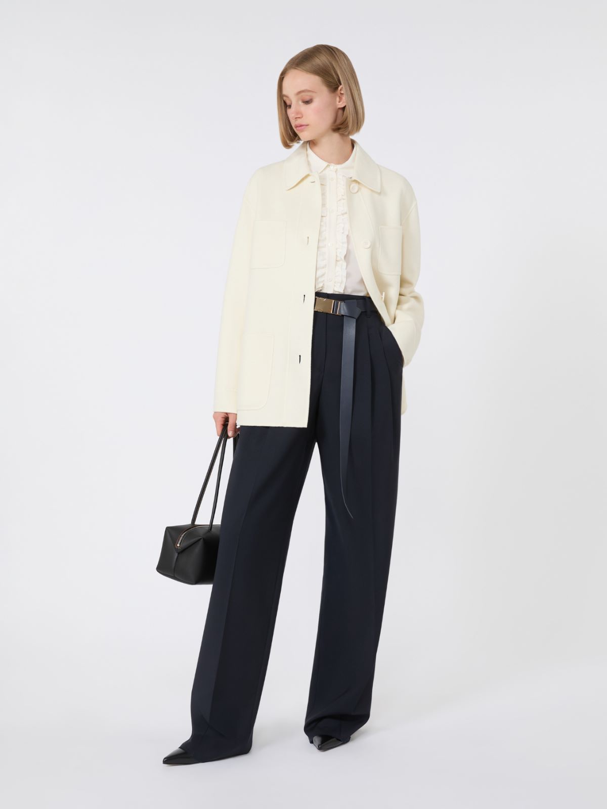 アウターその他 MM Max Mara Woman Blazer White 2516111018600 010 MM MAX MARA: Blazer woman - White | Mm Max Mara shirt