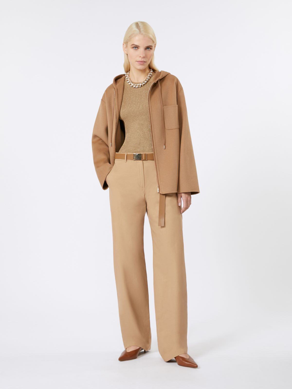 Wool, cashmere and silk sweatshirt - CAMEL - Max Mara - 10