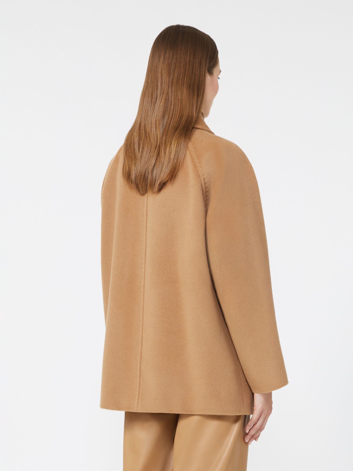 Double-breasted wool peacoat - CAMEL - Max Mara - 3