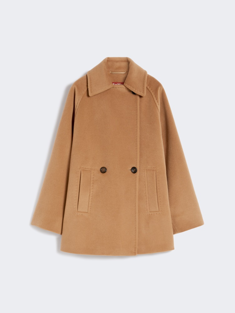Double-breasted wool peacoat - CAMEL - Max Mara
