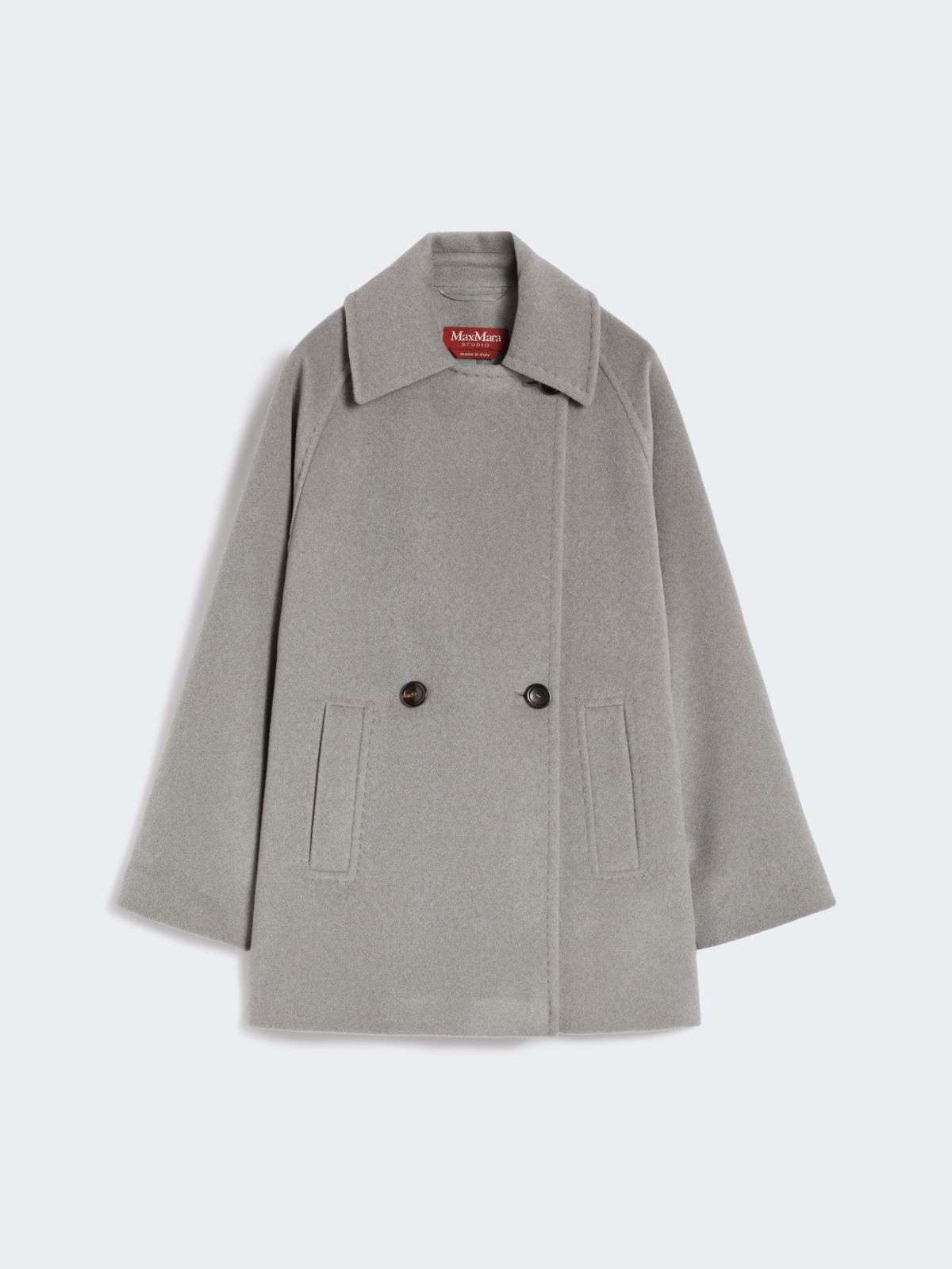 アリアーノ] ピュア ウール ピーコート, light grey | Max Mara