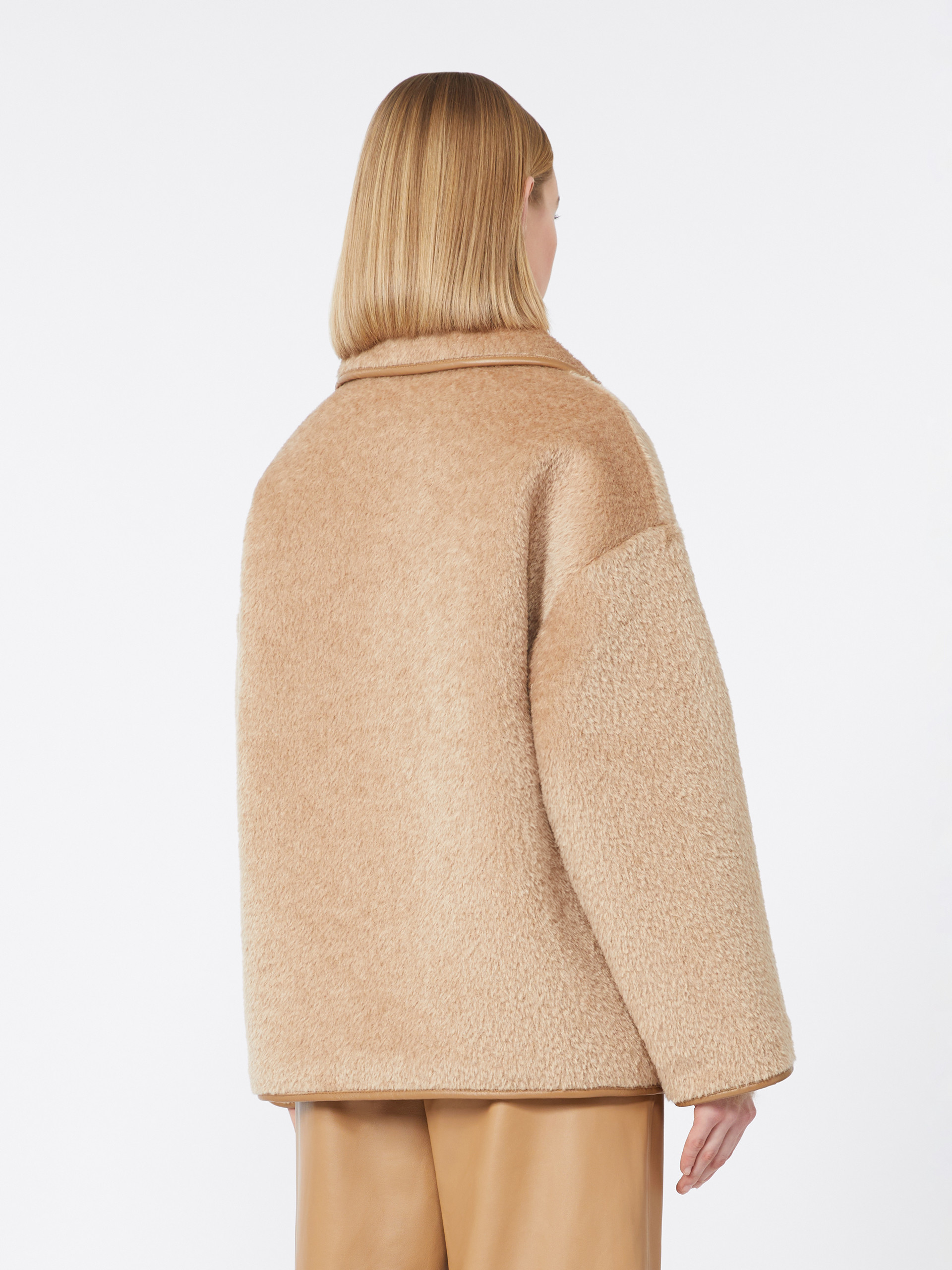 [ヴァデット] スーリーアルパカ オーバーサイズ ショート コート - CAMEL - Max Mara - 3