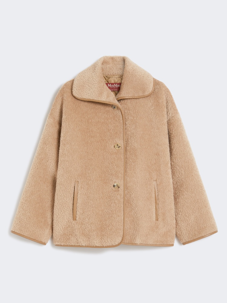 [ヴァデット] スーリーアルパカ オーバーサイズ ショート コート - CAMEL - Max Mara