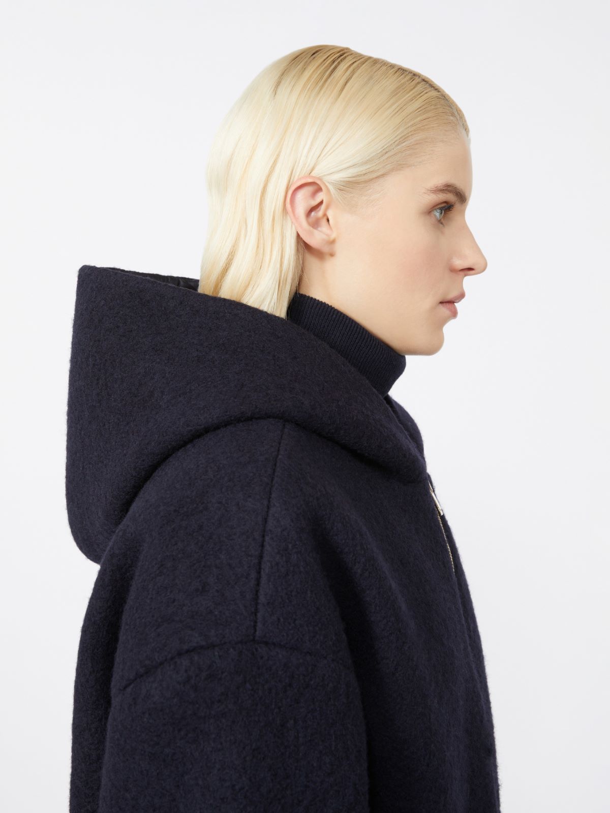 [フネ] ウール  ブークレ ショート コート - NAVY - Max Mara - 6