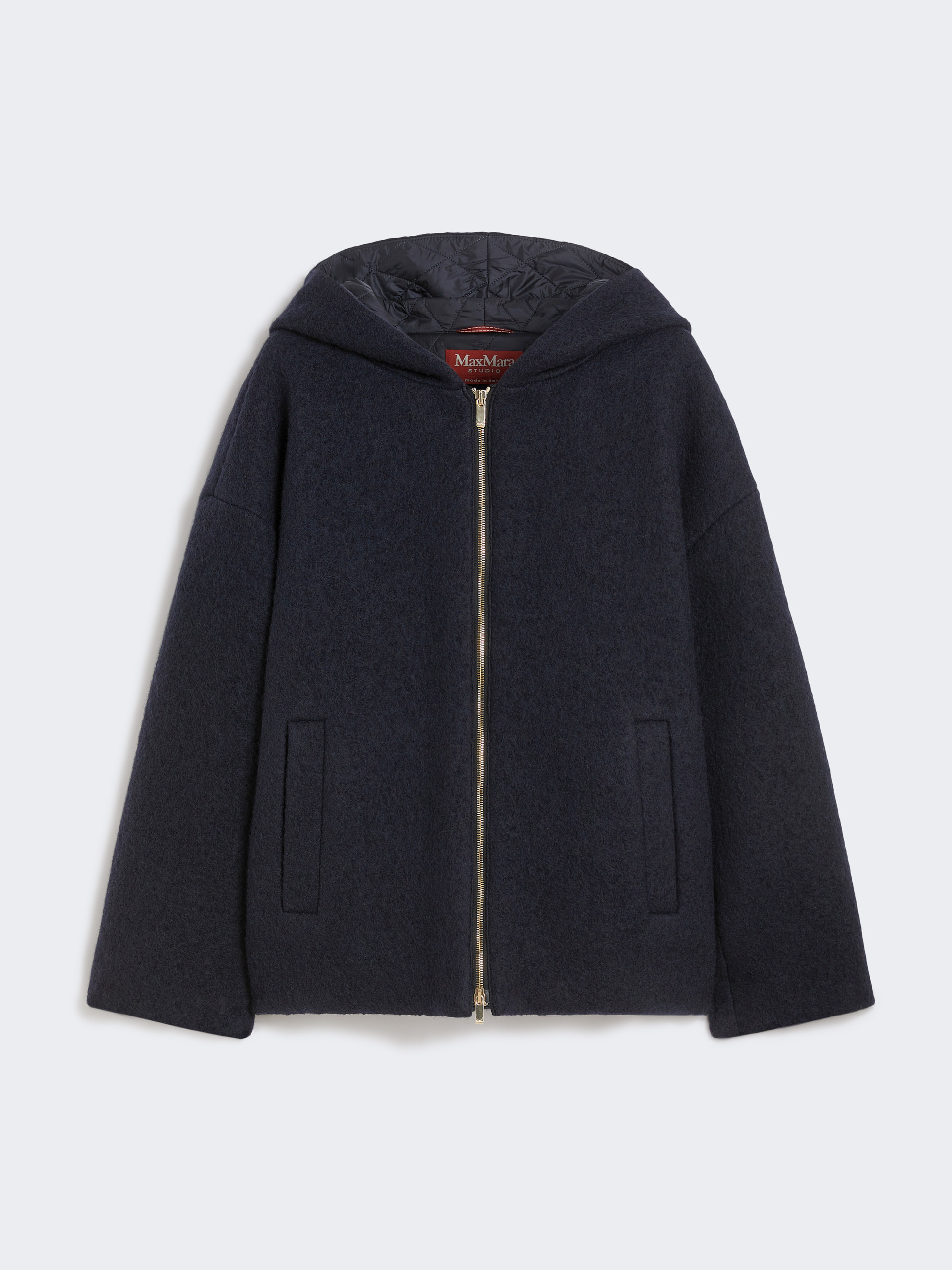 [フネ] ウール  ブークレ ショート コート - NAVY - Max Mara - 6