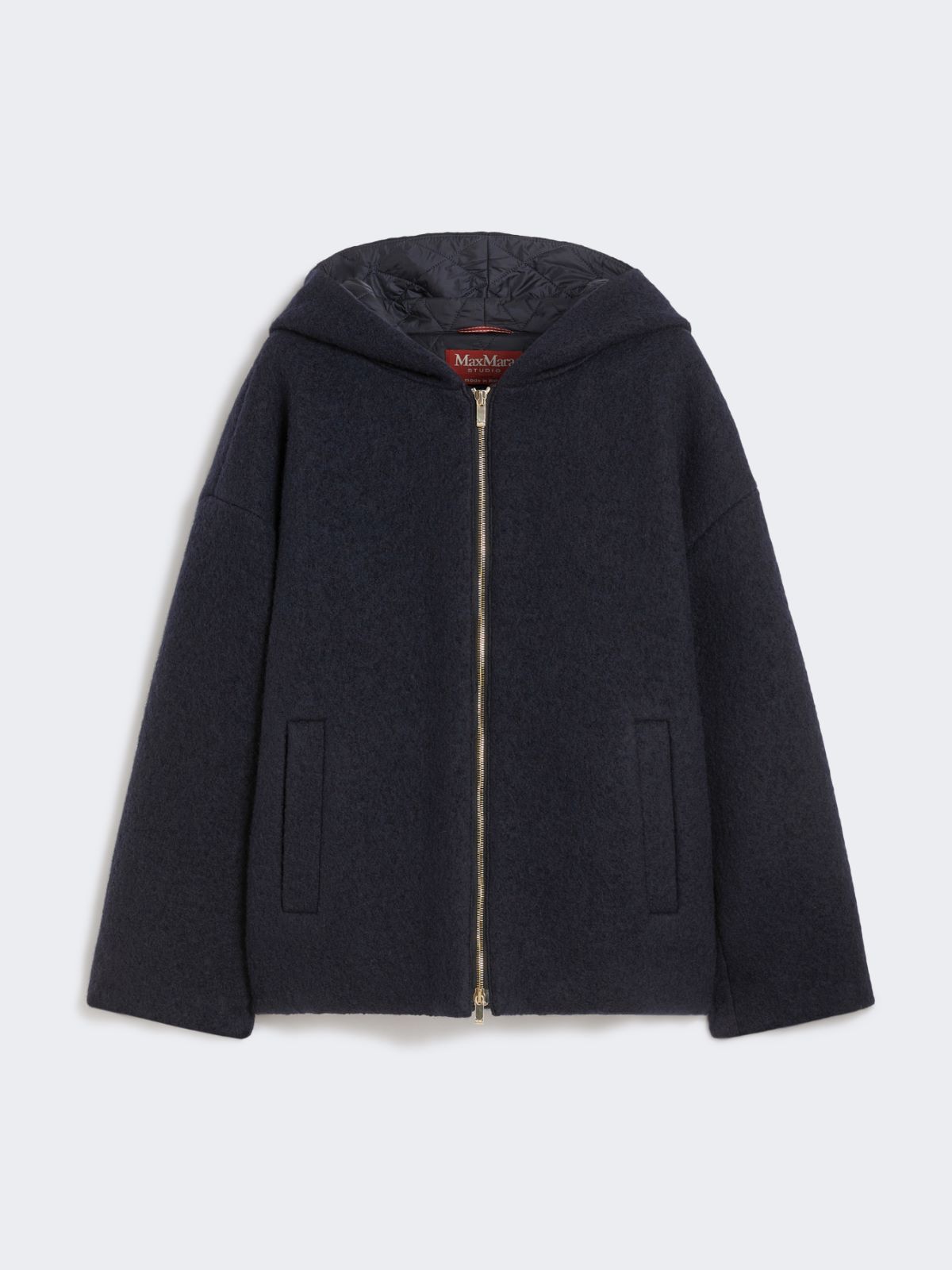 [フネ] ウール  ブークレ ショート コート - NAVY - Max Mara - 6