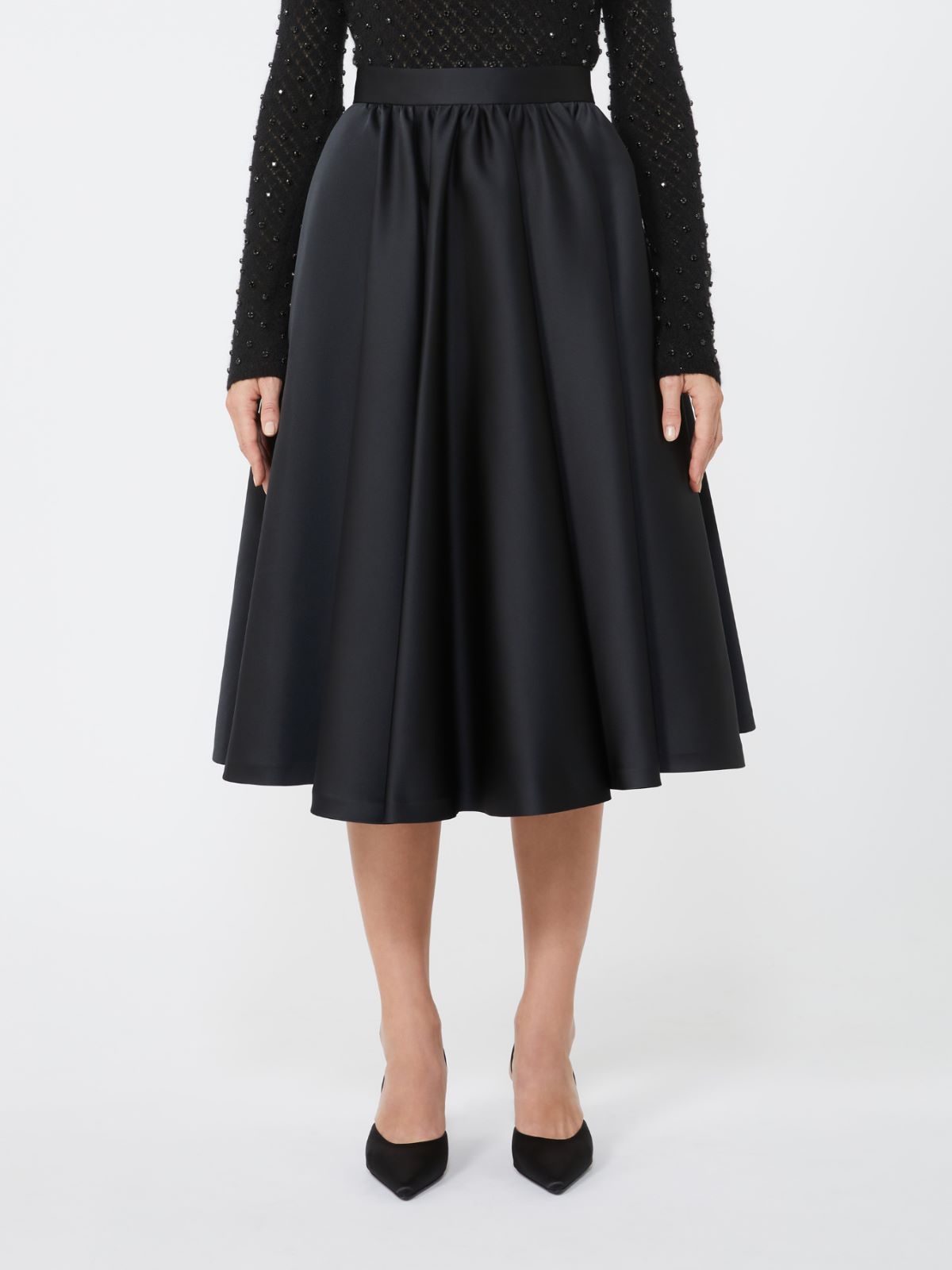 Duchesse circle skirt - BLACK - Max Mara - 2
