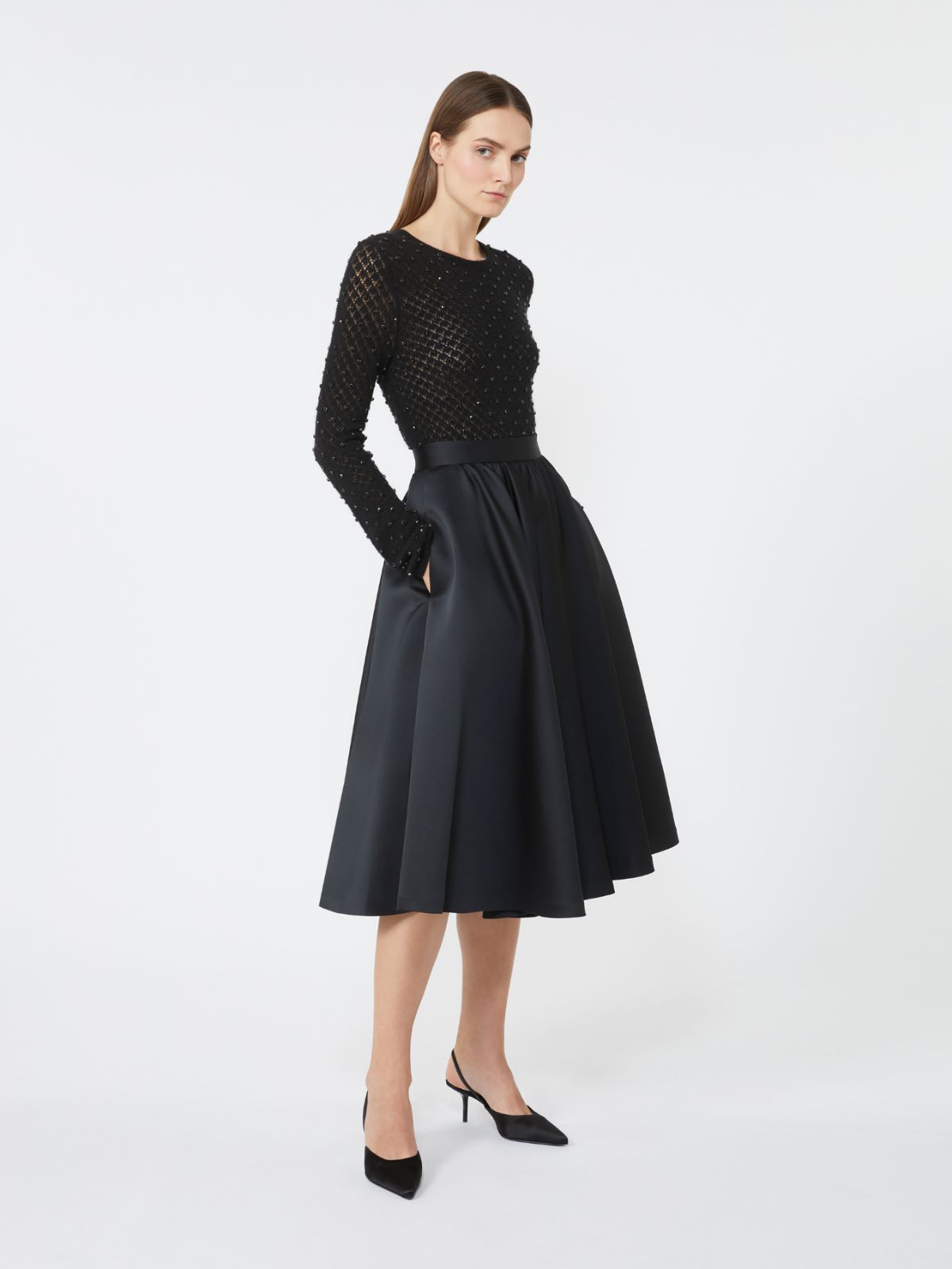Duchesse circle skirt - BLACK - Max Mara