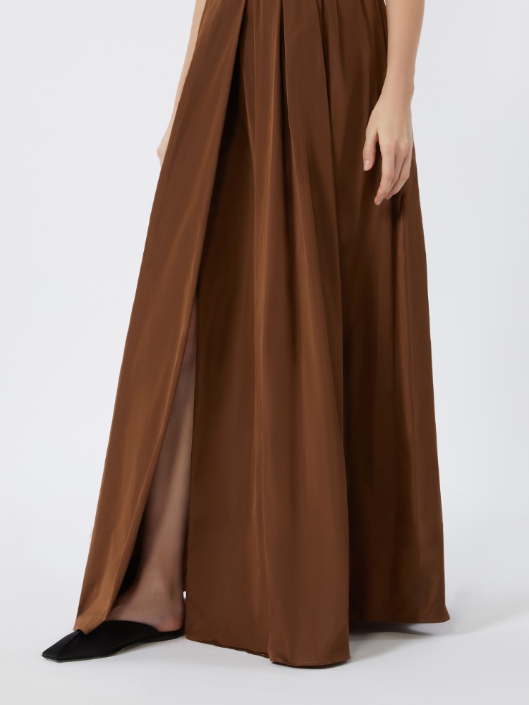 MAXMARA タンカシャシタキシトトラウサ 2317810137600 032 Long taffeta skirt, brown |