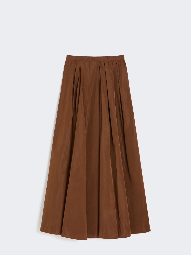 スカート MAX MARA Women Skirts TEQUILACO Brown Max Mara Brown skirt in linen and silk twill | TheDoubleF