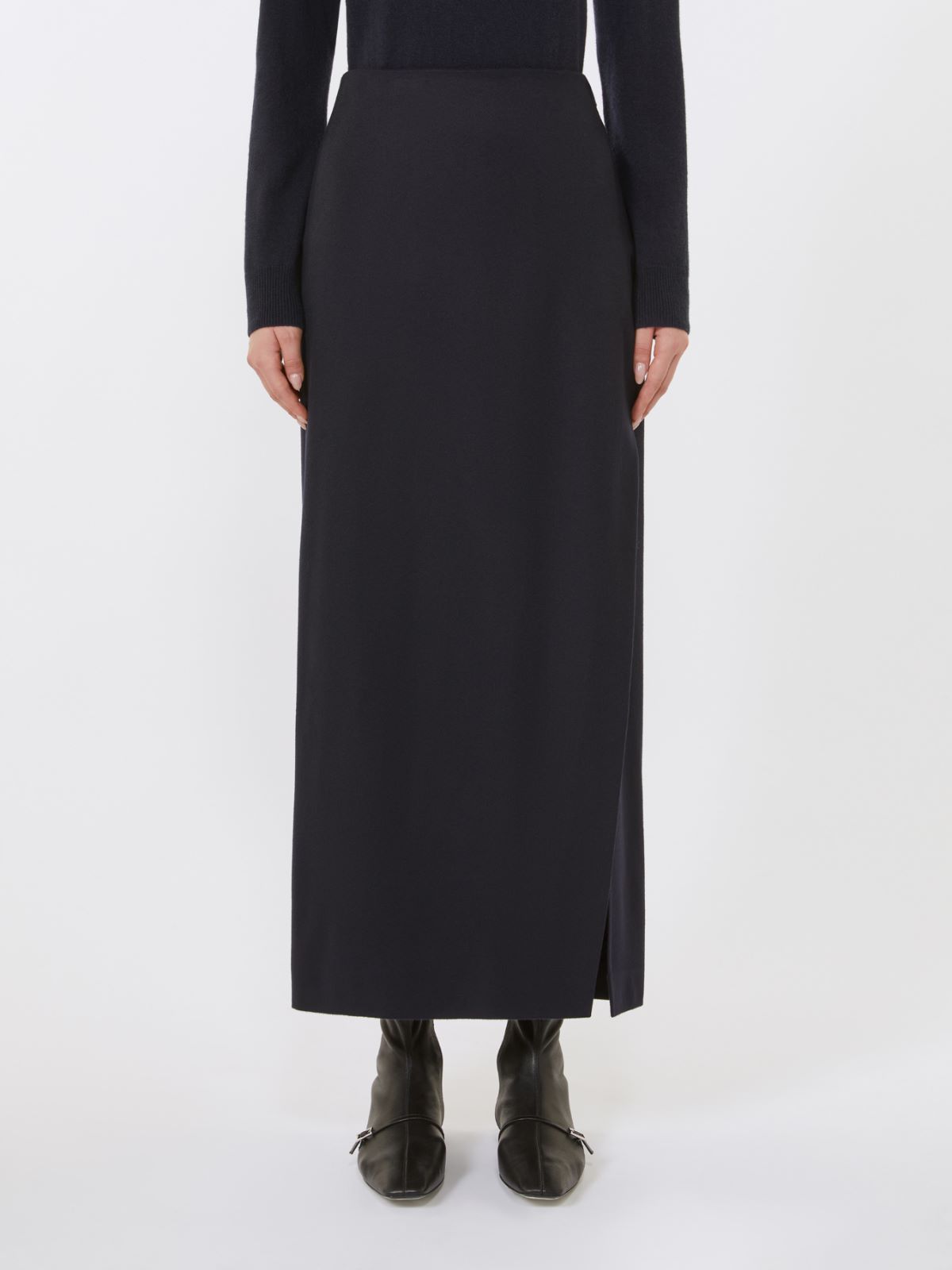 Wrap wool skirt - NAVY - Max Mara - 2