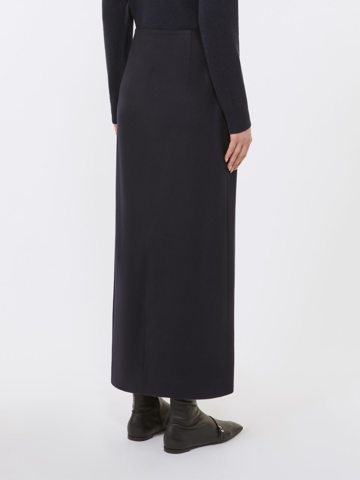 Wrap wool skirt - NAVY - Max Mara - 3