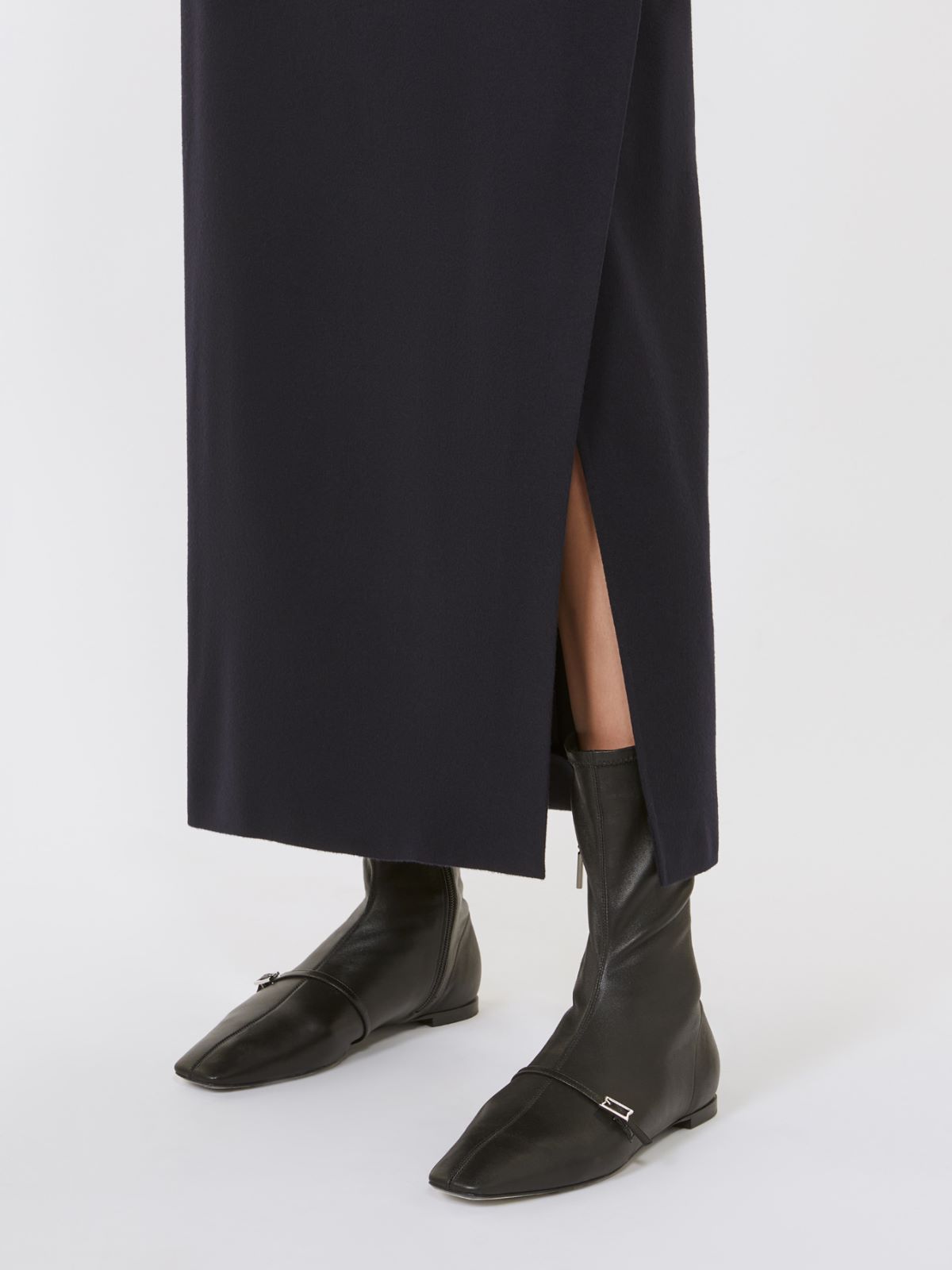 Wrap wool skirt - NAVY - Max Mara - 4