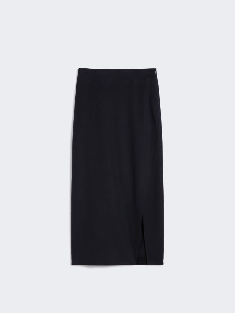 Wickelrock aus Wolle - BLAU - Max Mara