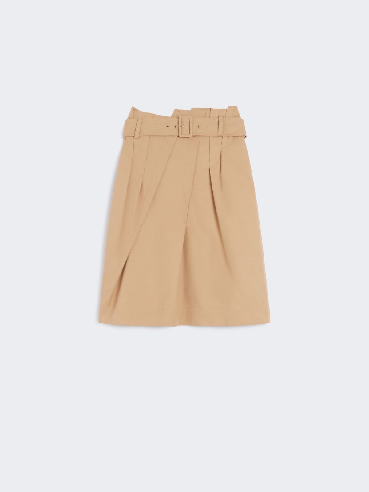 [アクイ] コットン ツイル スカート - CAMEL - Max Mara - 8