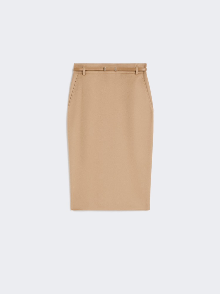Falda lápiz de lana - CAMEL - Max Mara