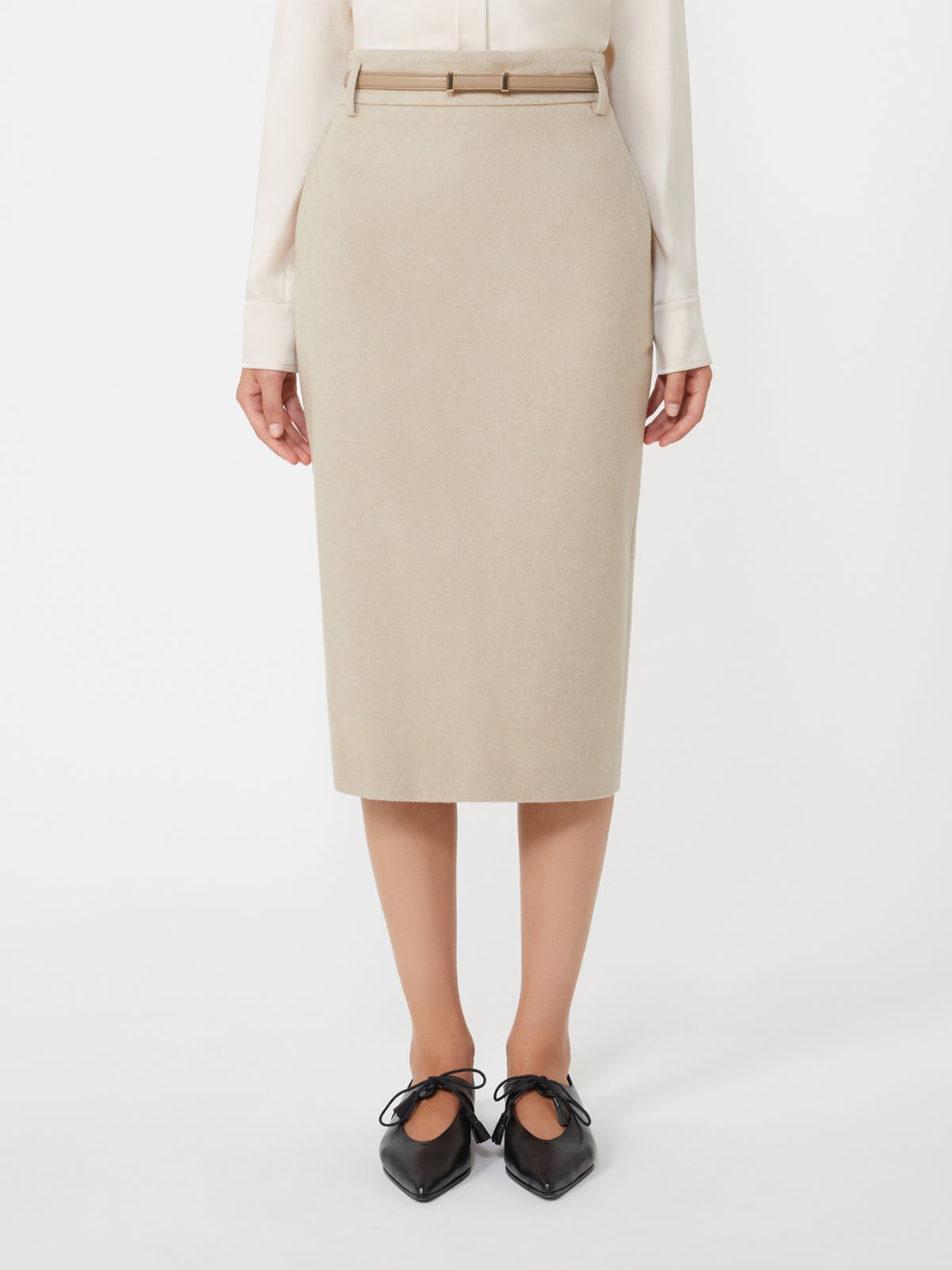 [アレーテ] ピュア ウール ペンシル スカート - BEIGE - Max Mara - 5