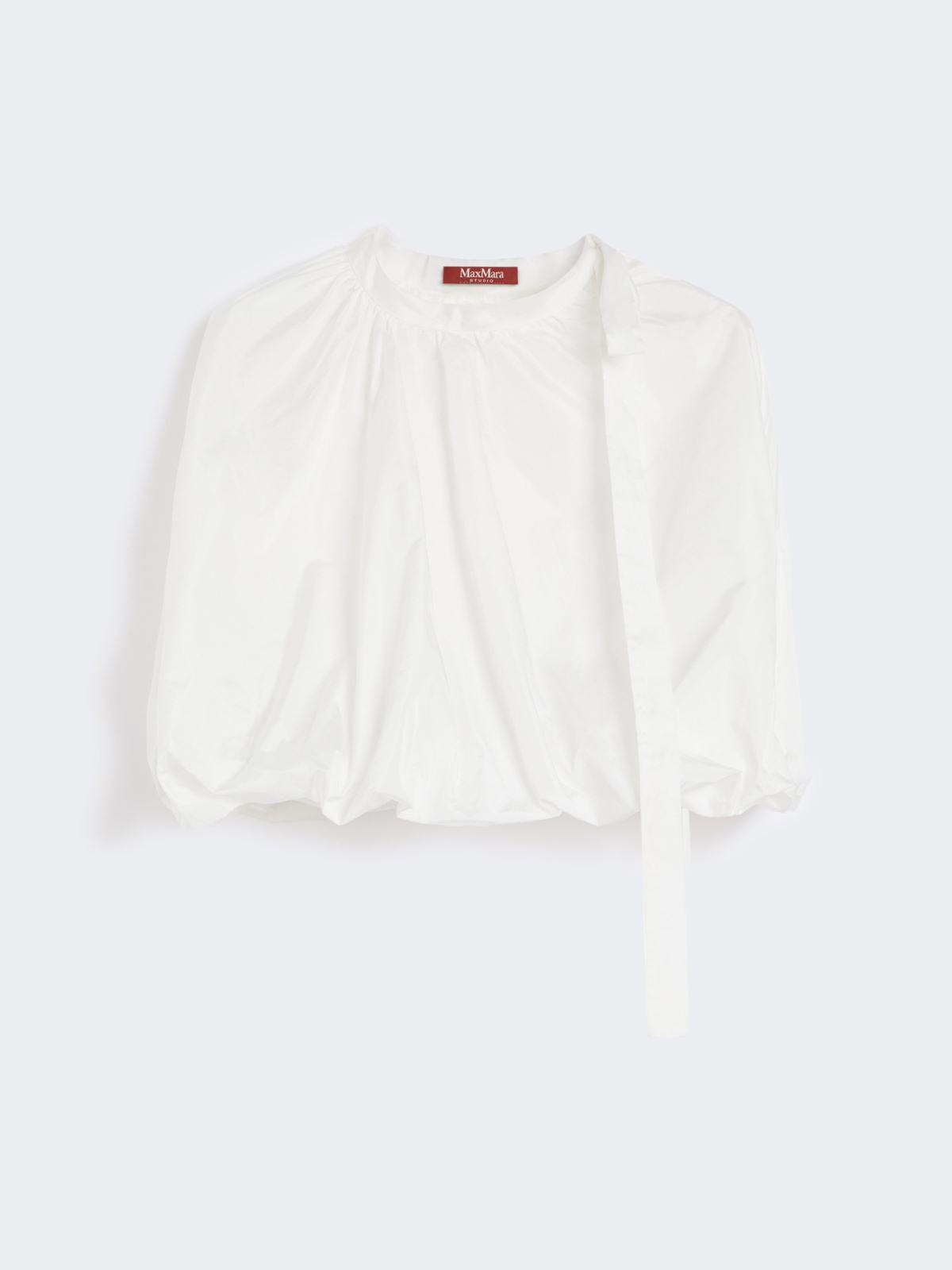 Taffeta blouse - WHITE - Max Mara - 9