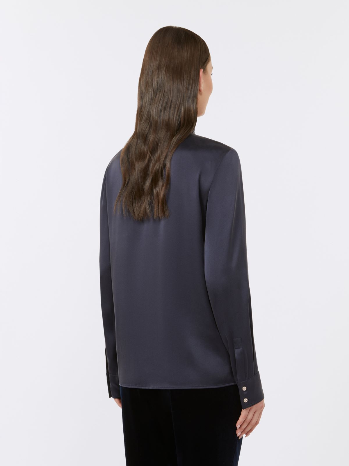 Silk satin blouse - ULTRAMARINE - Max Mara - 3