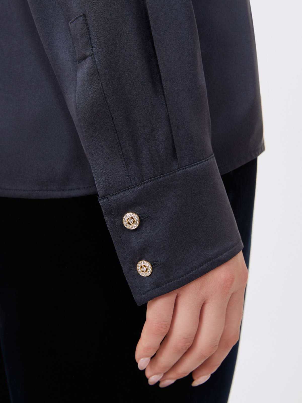 Silk satin blouse - ULTRAMARINE - Max Mara - 5
