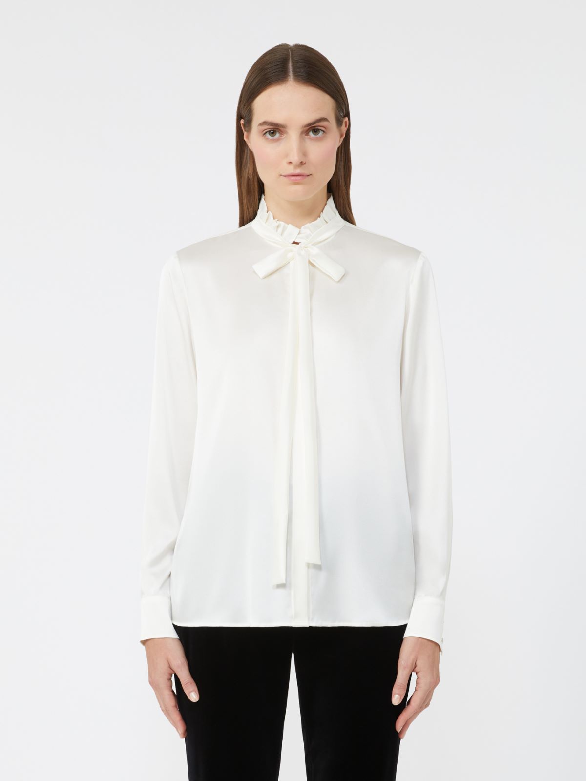 Silk satin blouse - IVORY - Max Mara - 2