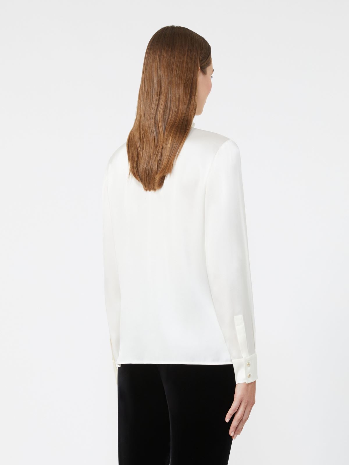 Silk satin blouse - IVORY - Max Mara - 3