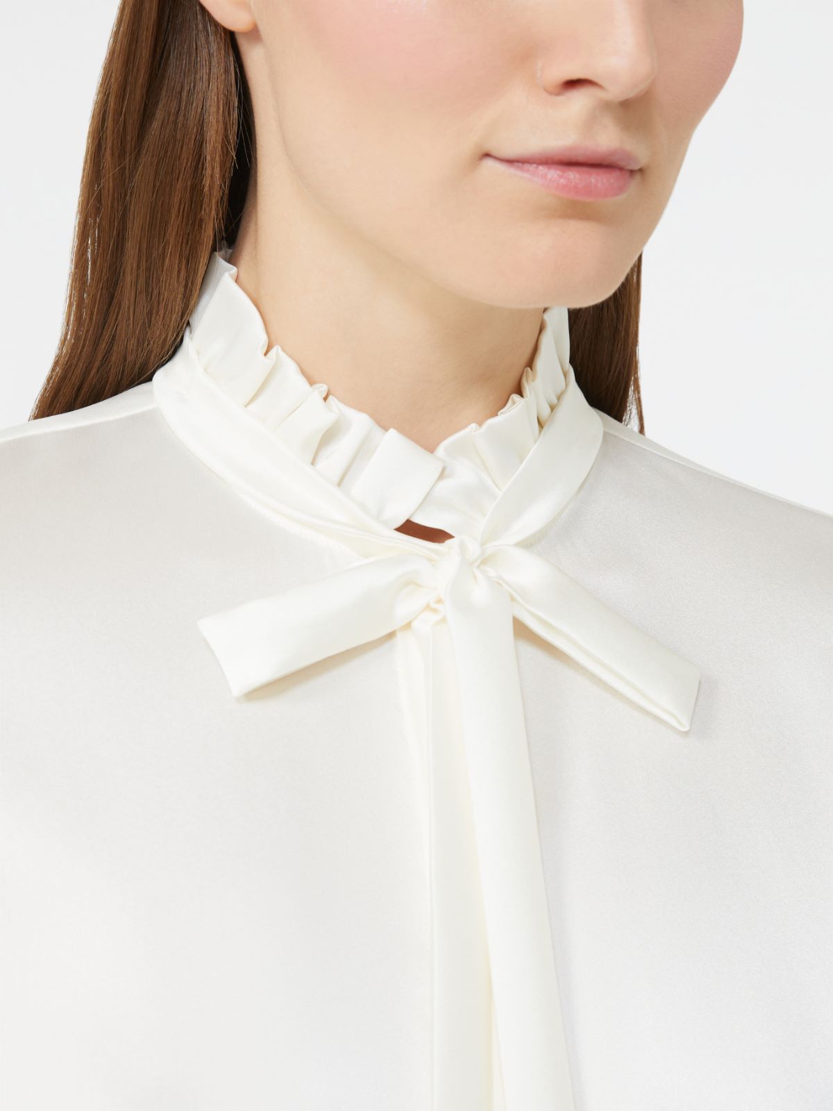 Silk satin blouse - IVORY - Max Mara - 4