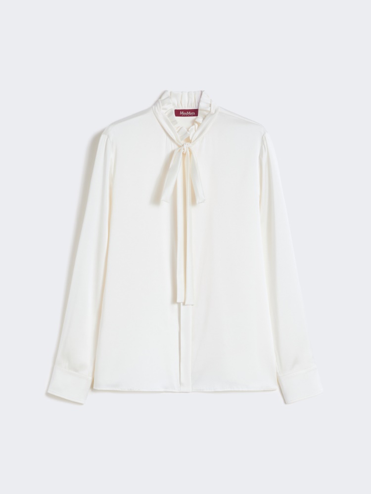 Silk satin blouse - IVORY - Max Mara