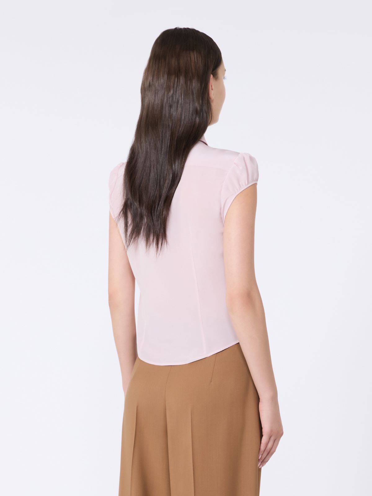 Washed silk shirt - SUGARED-ALMOND ROSE - Max Mara - 3