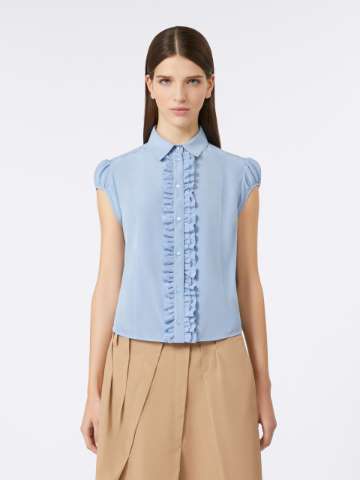 Max Mara シルク素材の半袖シャツ