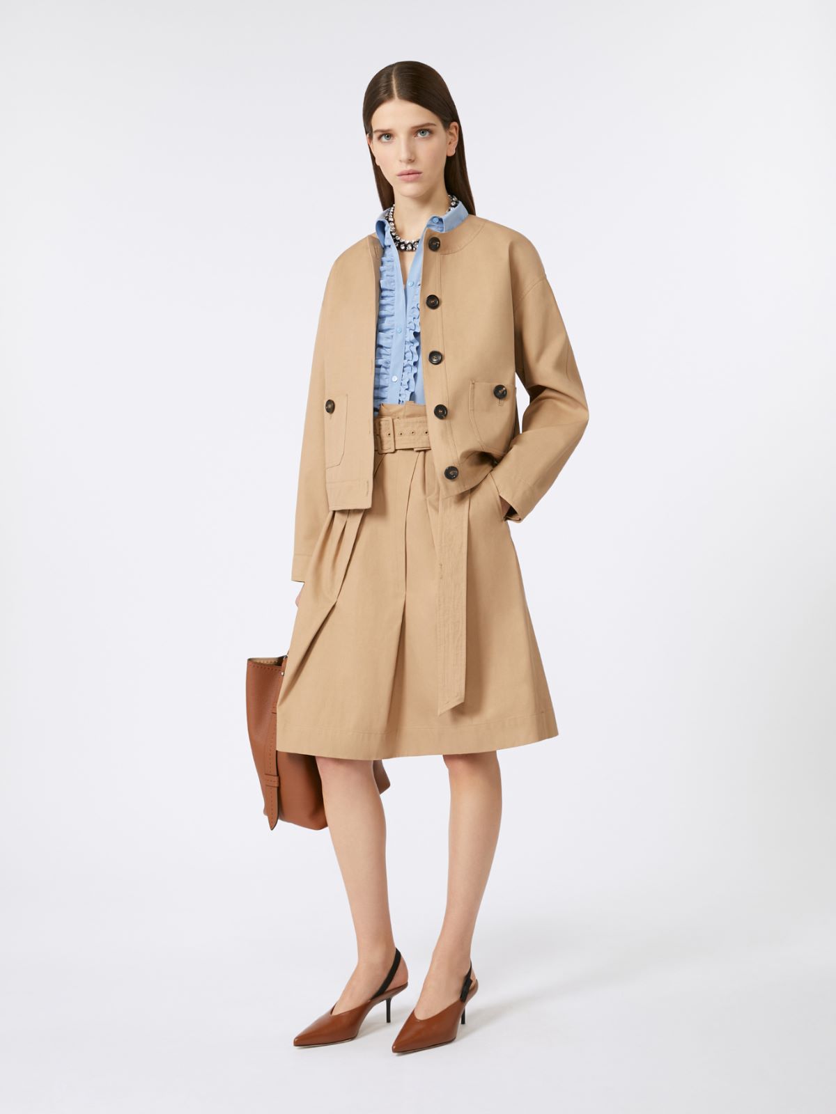 Washed silk shirt - LIGHT BLUE - Max Mara - 9