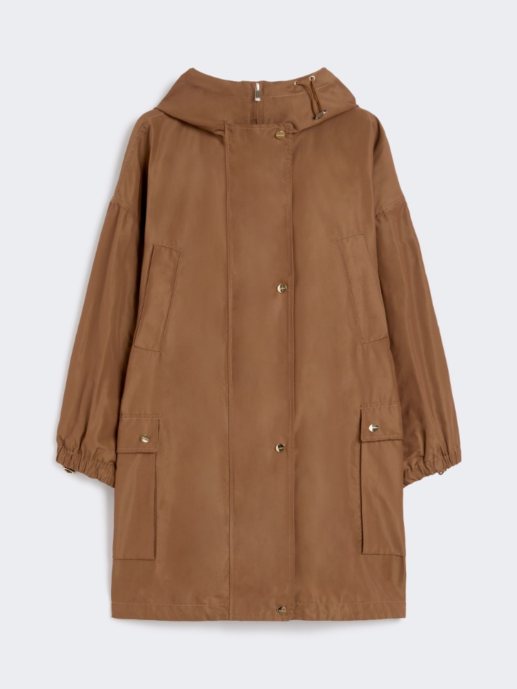 Cotton-blend faille parka - HAZELNUT BROWN - Max Mara