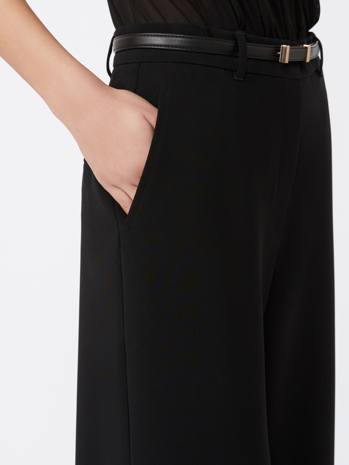 Wide cady trousers - BLACK - Max Mara - 4