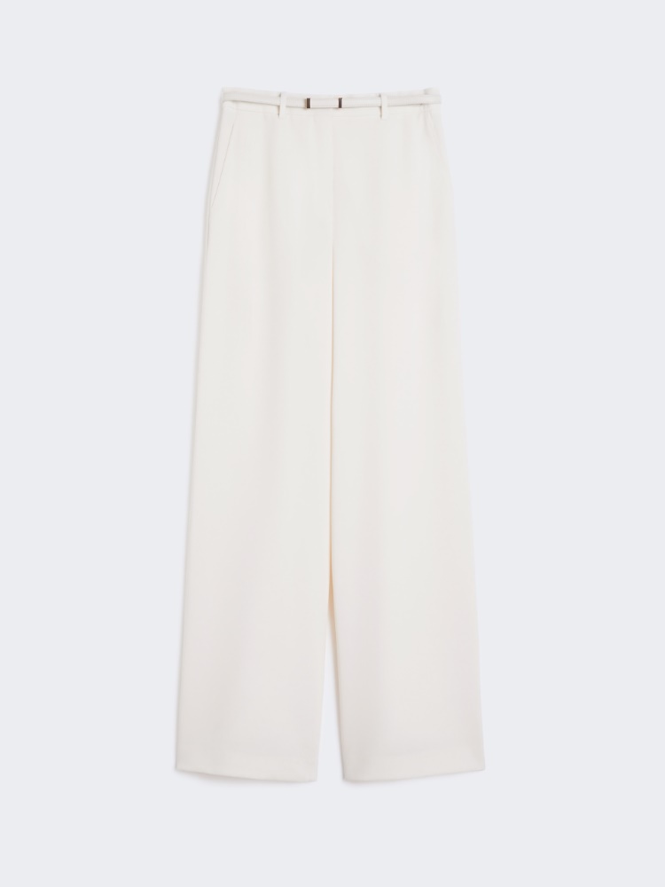 Weite Hose aus Cady - CREME - Max Mara
