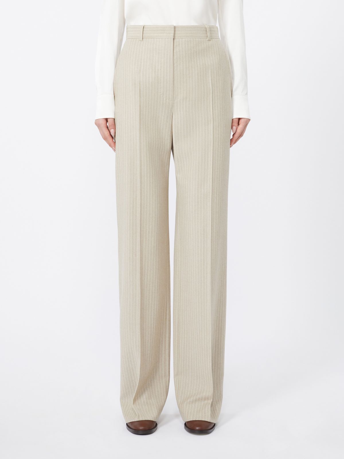 Pantalone in lana disegnata - BEIGE - Max Mara - 2
