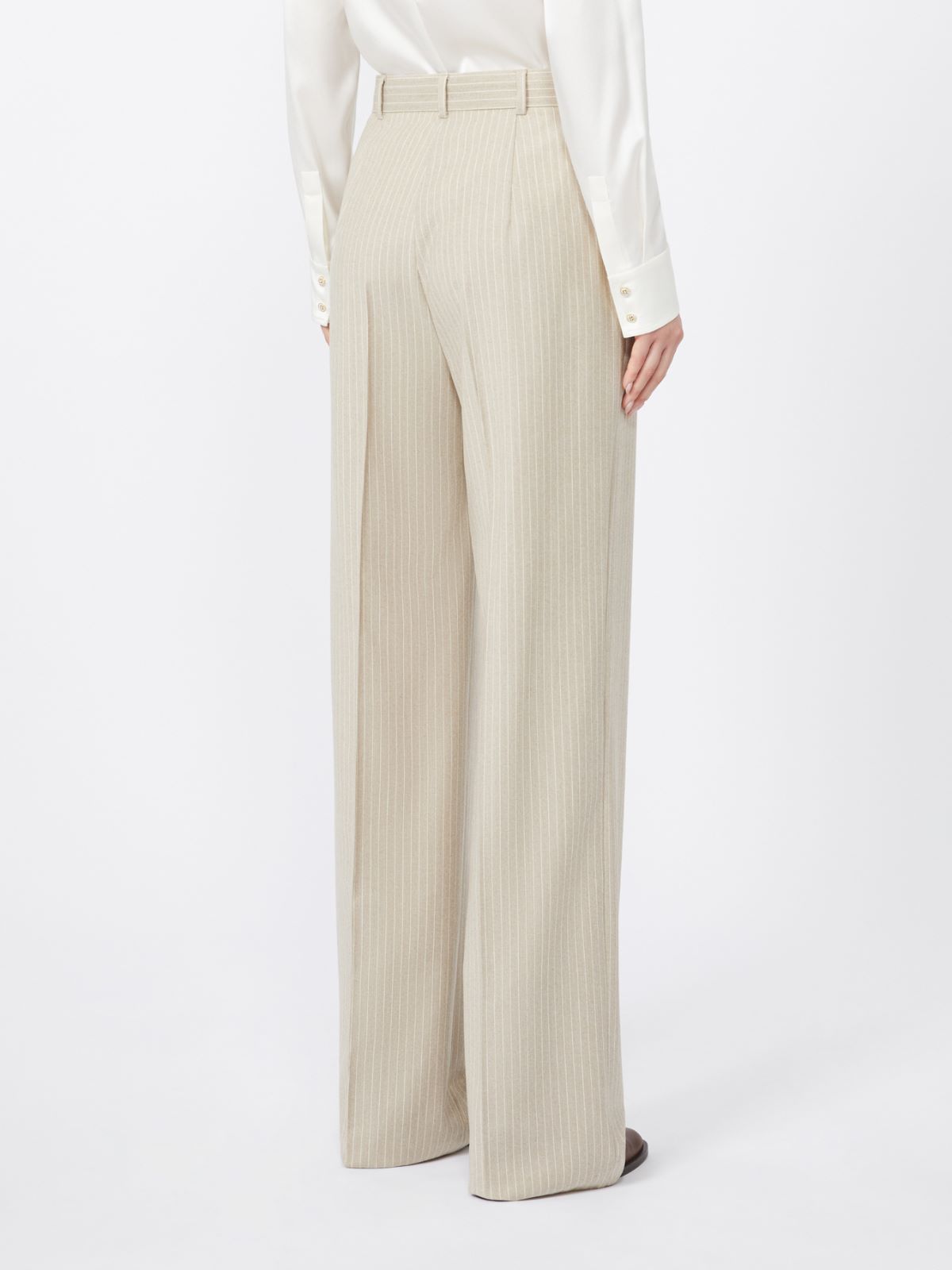 Pantalone in lana disegnata - BEIGE - Max Mara - 3