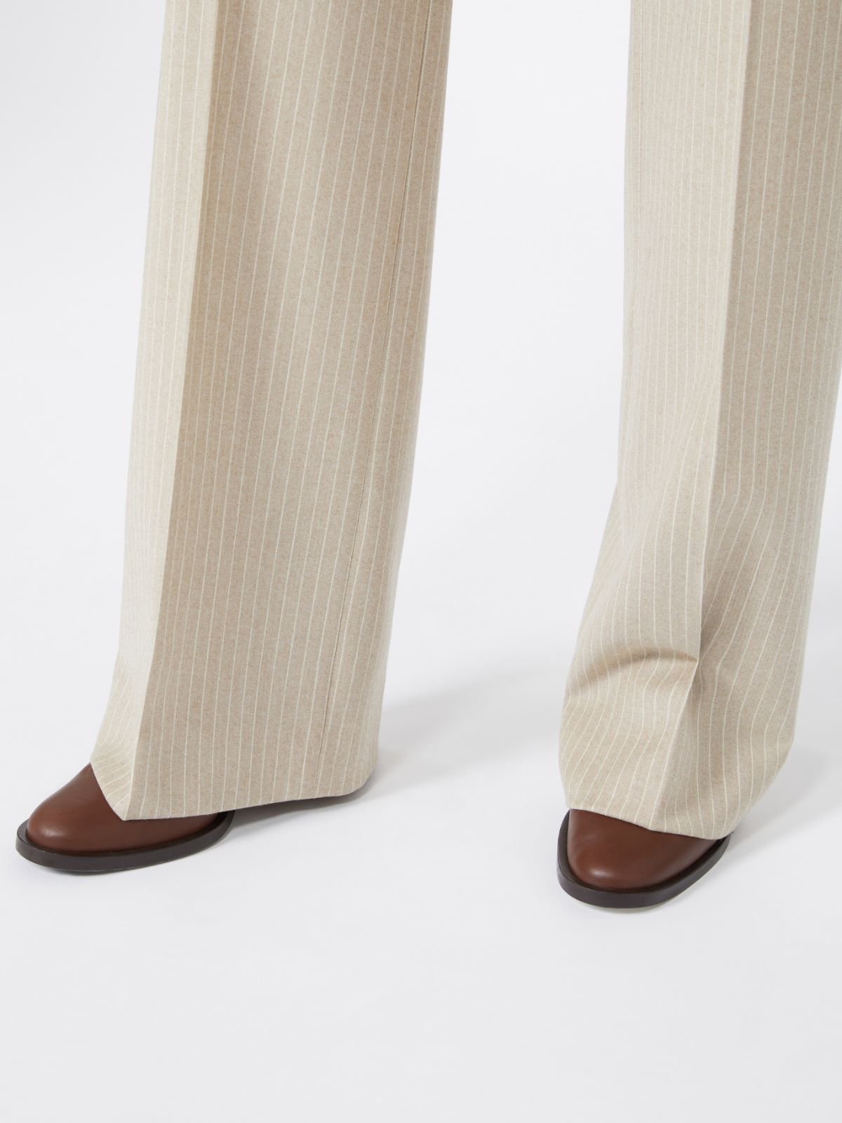 Pantalone in lana disegnata - BEIGE - Max Mara - 5