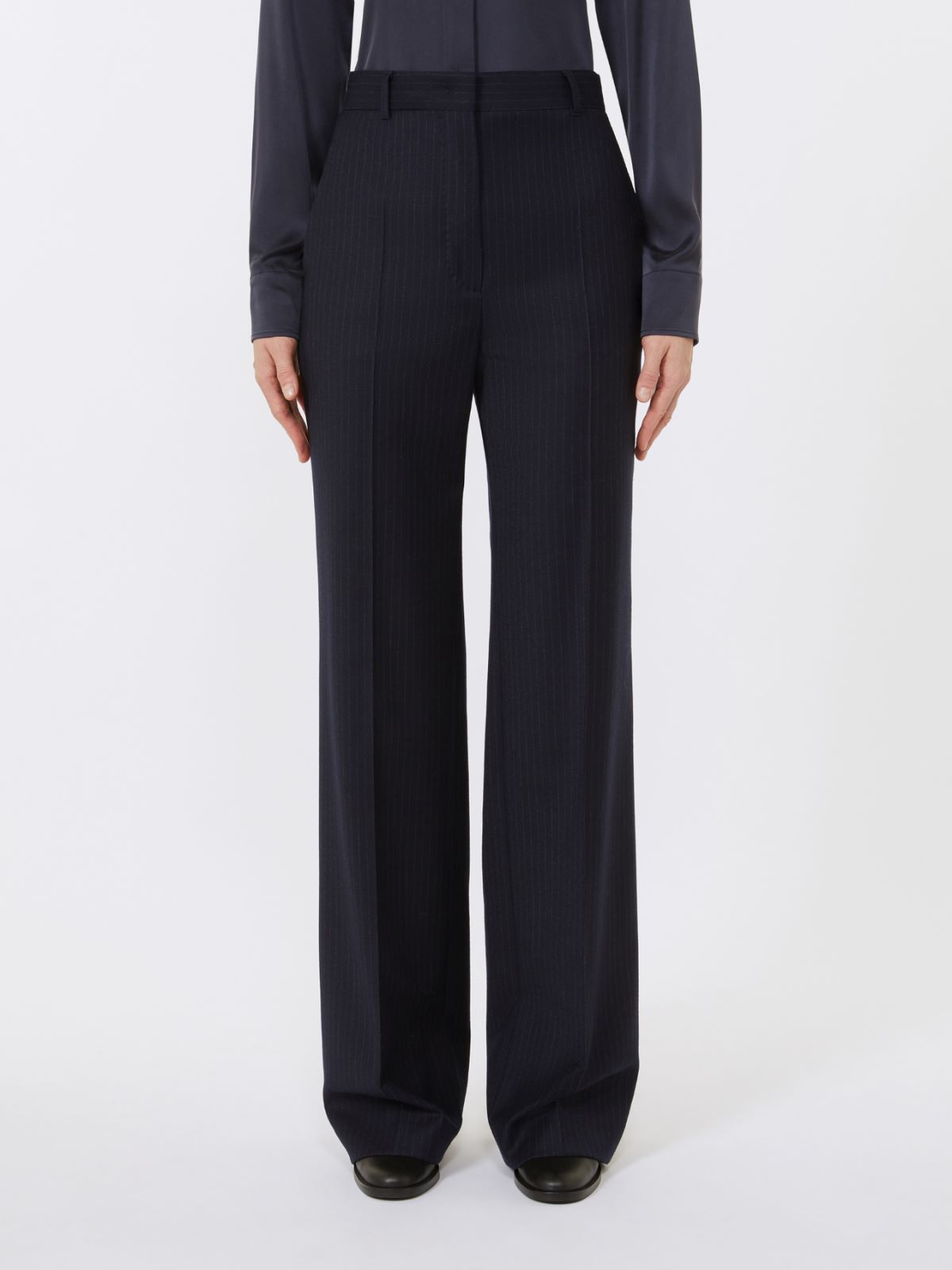 Pantalone in lana disegnata - BLU - Max Mara - 2