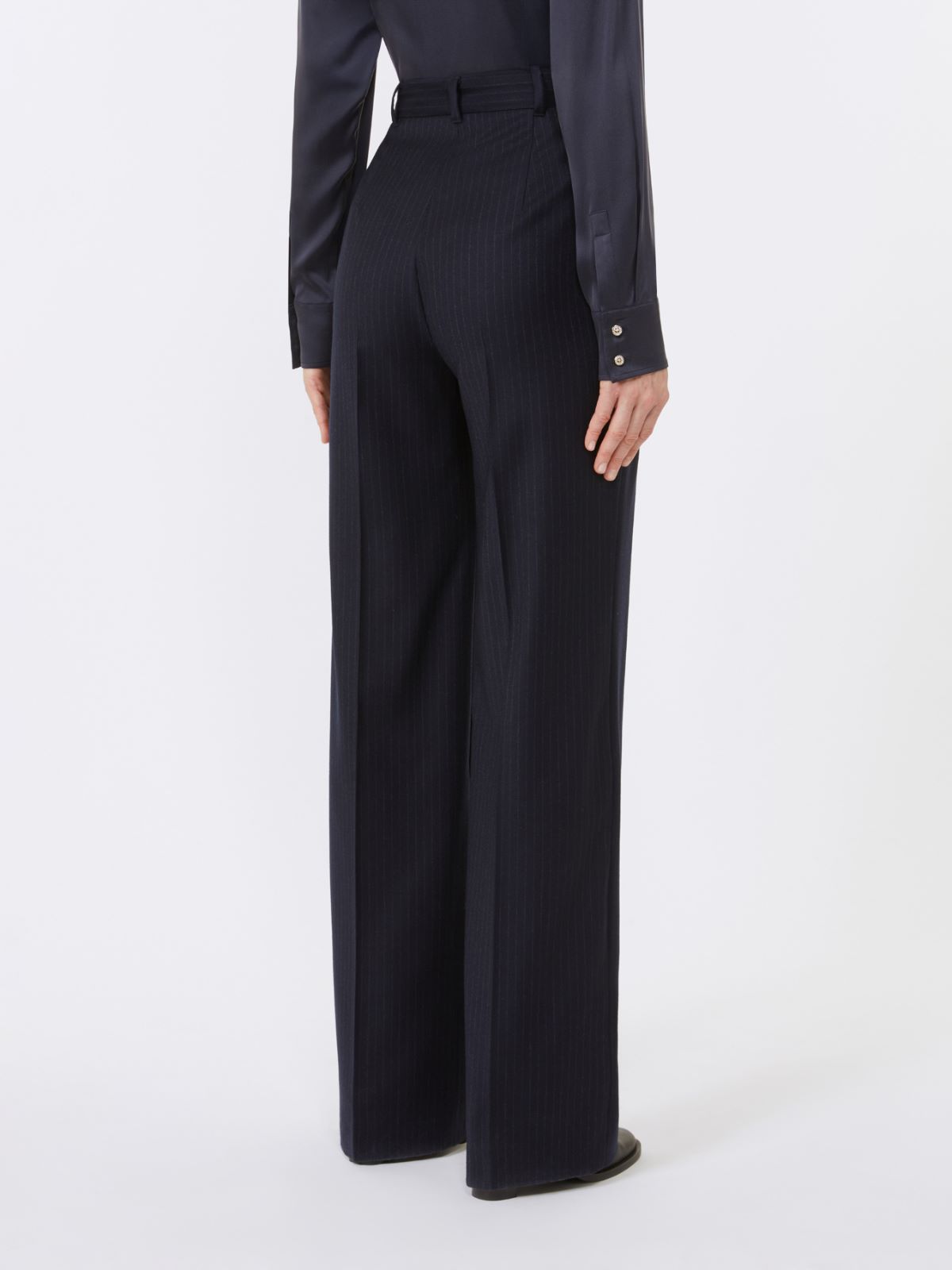 Pantalone in lana disegnata - BLU - Max Mara - 3