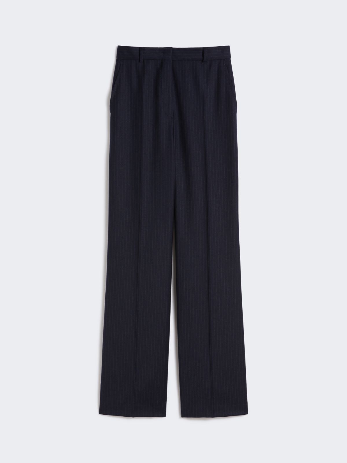 Patterned stretch wool trousers - NAVY - Max Mara - 9