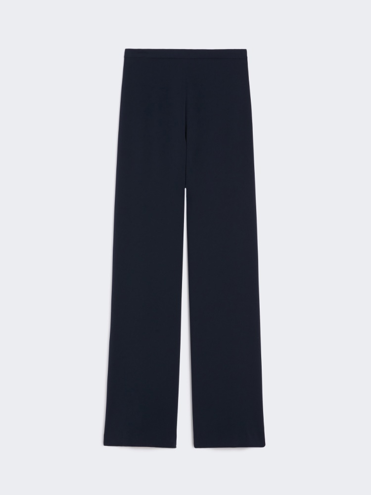 パンツ MAX MARA ABETONE TUXEDO TROUSERS IN STRETCH CADY Cady tuxedo trousers, white | 