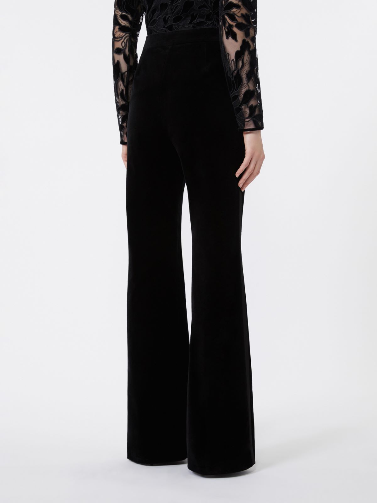 Velvet Tuxedo trousers - BLACK - Max Mara - 3